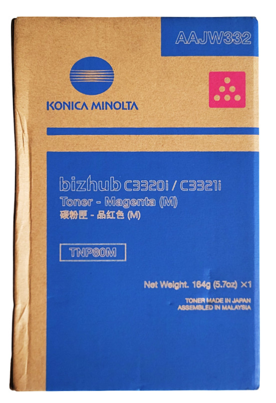 Konica Minolta TNP80M-AAJW332 Magenta Toner Cartridge