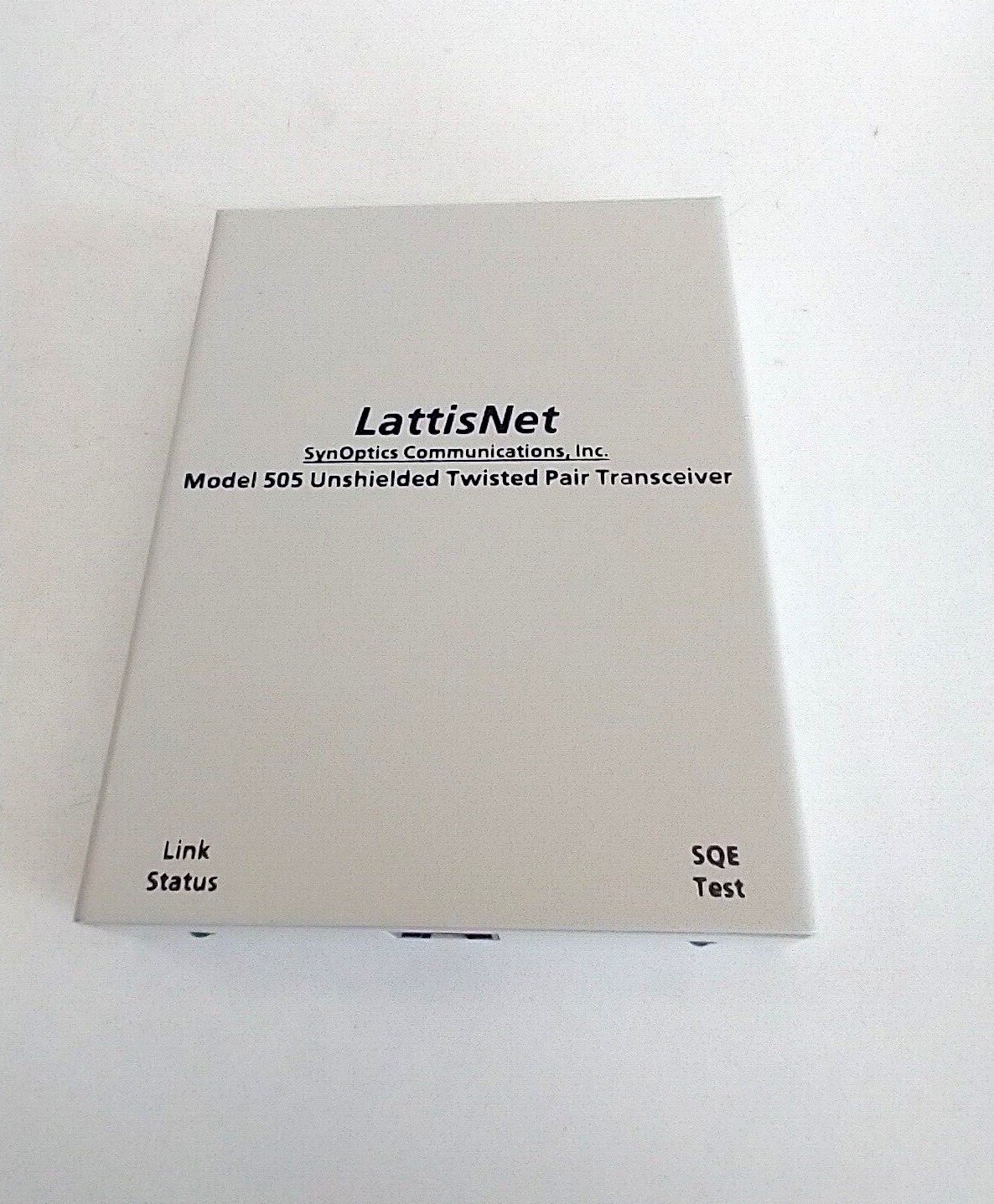 LattisNet Synoptics Communications Model 505 Unshielded Twisted Pair Transceiver