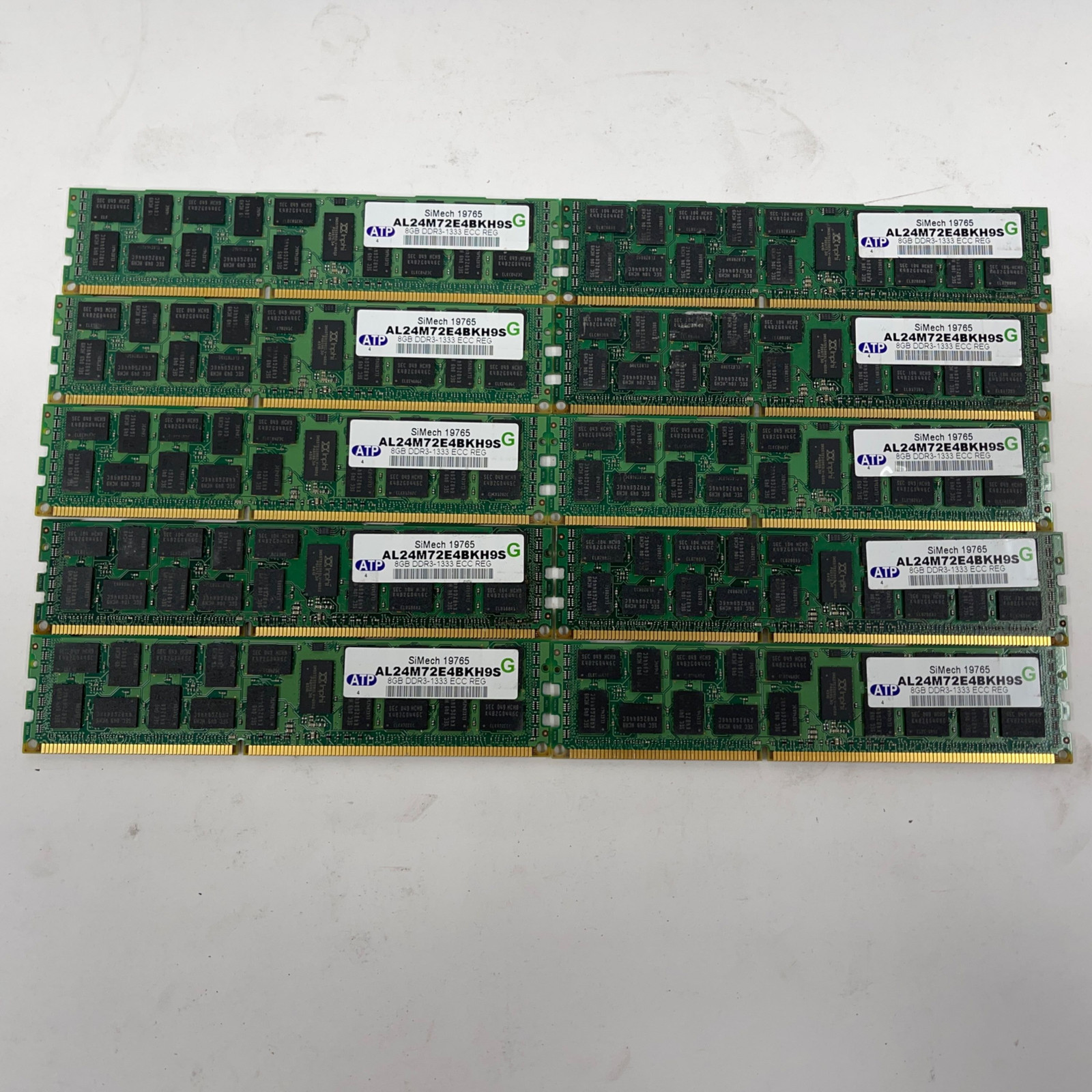 ATP 80GB (10x8GB) DDR3-1333 ECC REG Server Memory RAM PC3-10600 *READ*