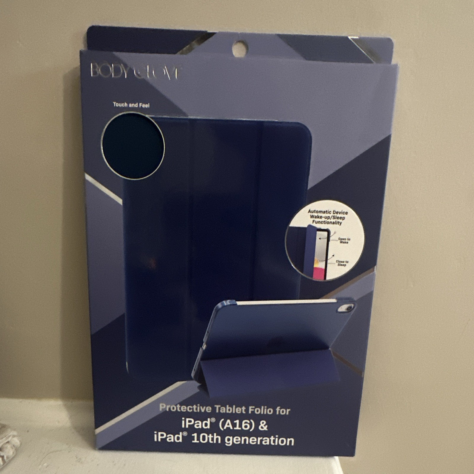 Body Glove Folio Case Blue for Apple iPad A16 & iPad 10th Gen Auto Wake/Sleep