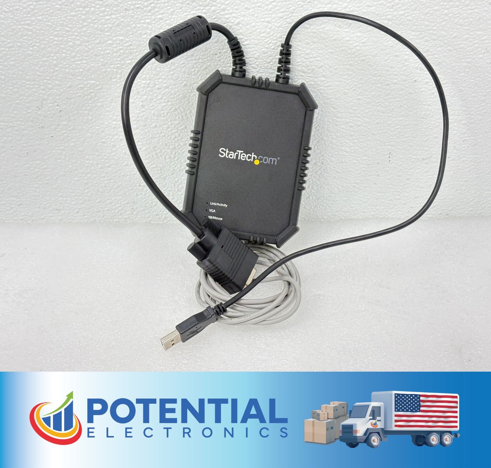 StarTech NOTECONS02X Laptop-to-Server KVM Console Rugged USB Crash Cart Adapter