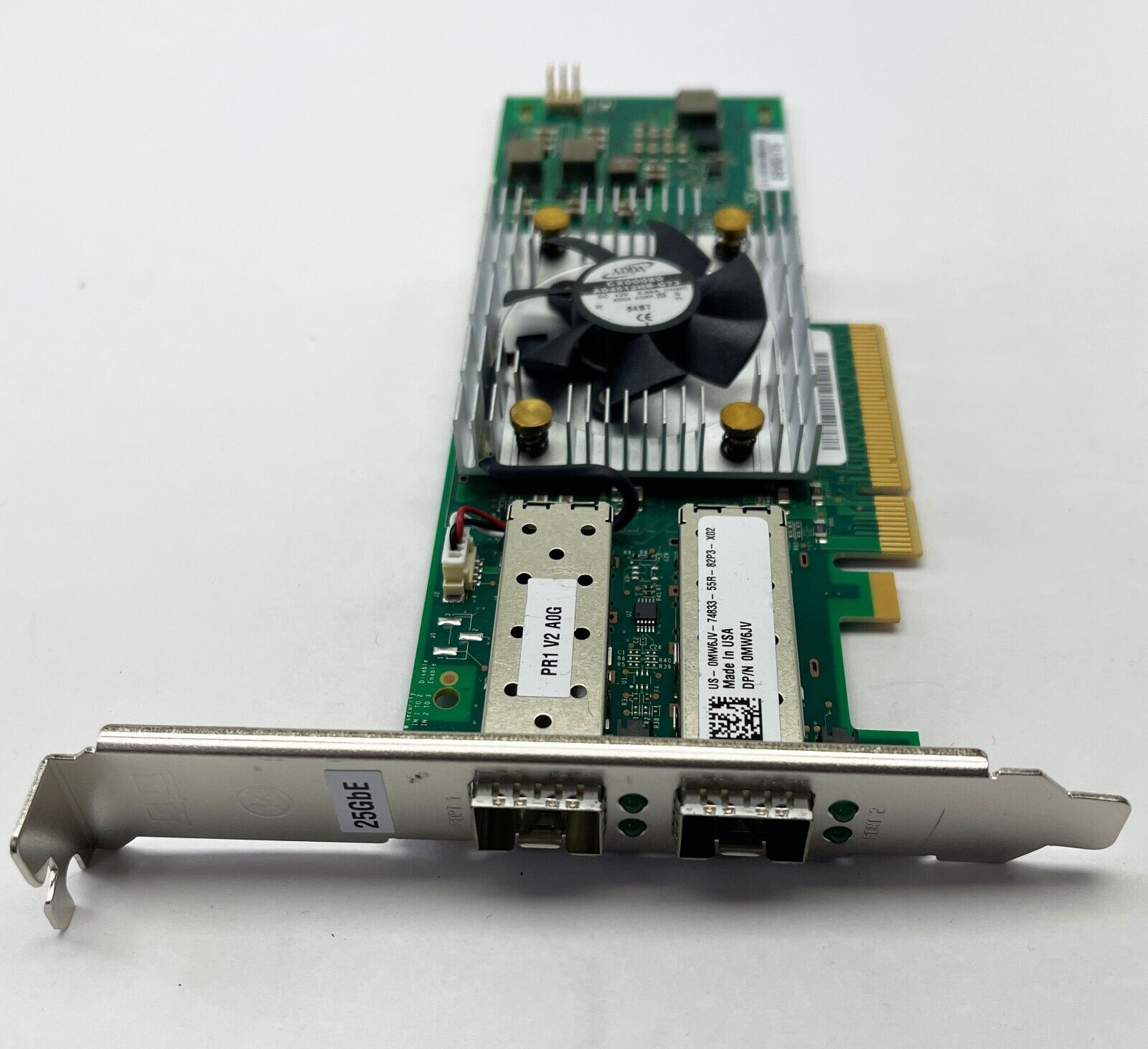 Dell 0MW6JV QLogic QLE3532-CU-DEL 2-Port SFP+ PCIe x8 Network Adapter