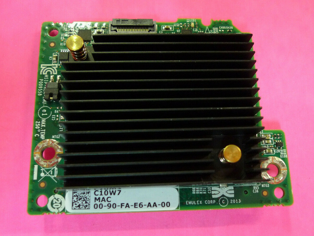 GENUINE Dell Emulex P009558 10G Dual Port Blade Network Daughter Card C10W7
