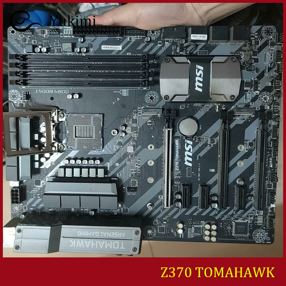 FOR MSI Z370 TOMAHAWK DDR4*4 64GB LGA1151 HDMI DVI-D ATX Motherboard Test OK