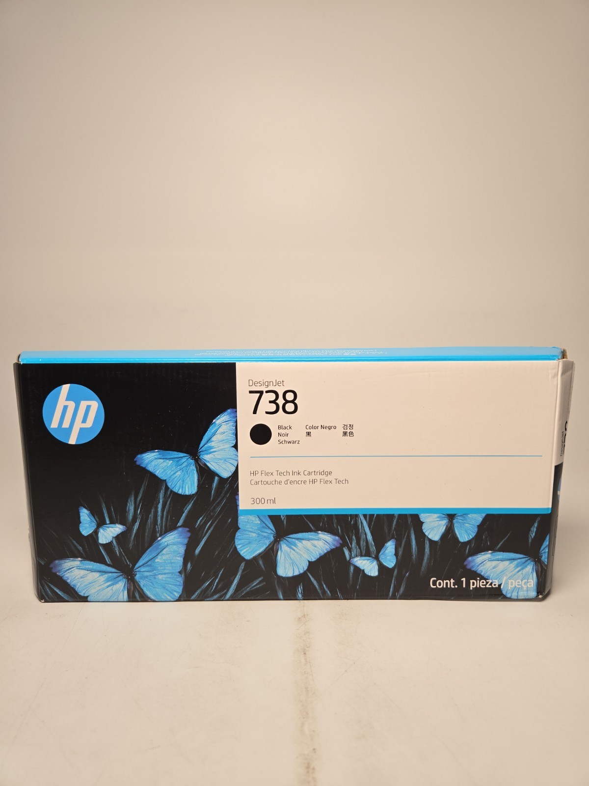 GENUINE HP 738 300ml Black Ink Cartridge 498N8A DesignJet T850 T950 07/28