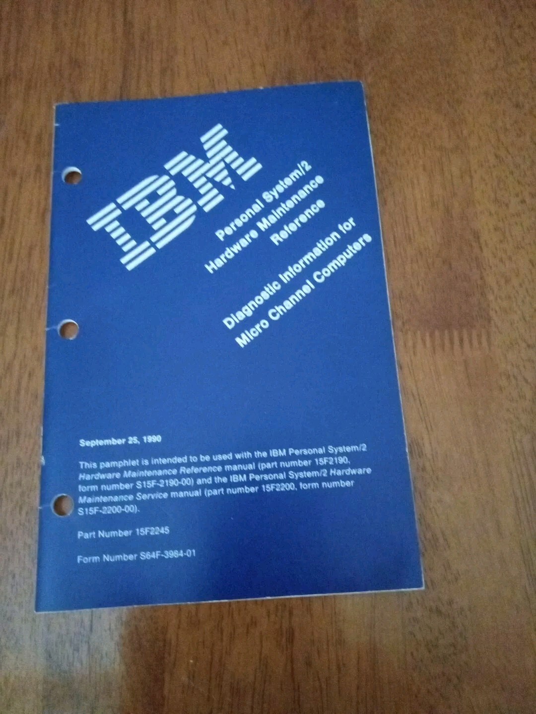 IBM Personal System/2 Hardware Maintenance Reference Diagnostic   