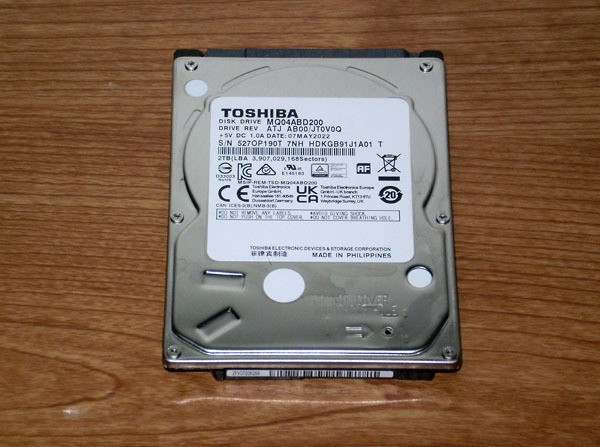 2TB  Toshiba MQ04ABD200 Good condition 2IOT