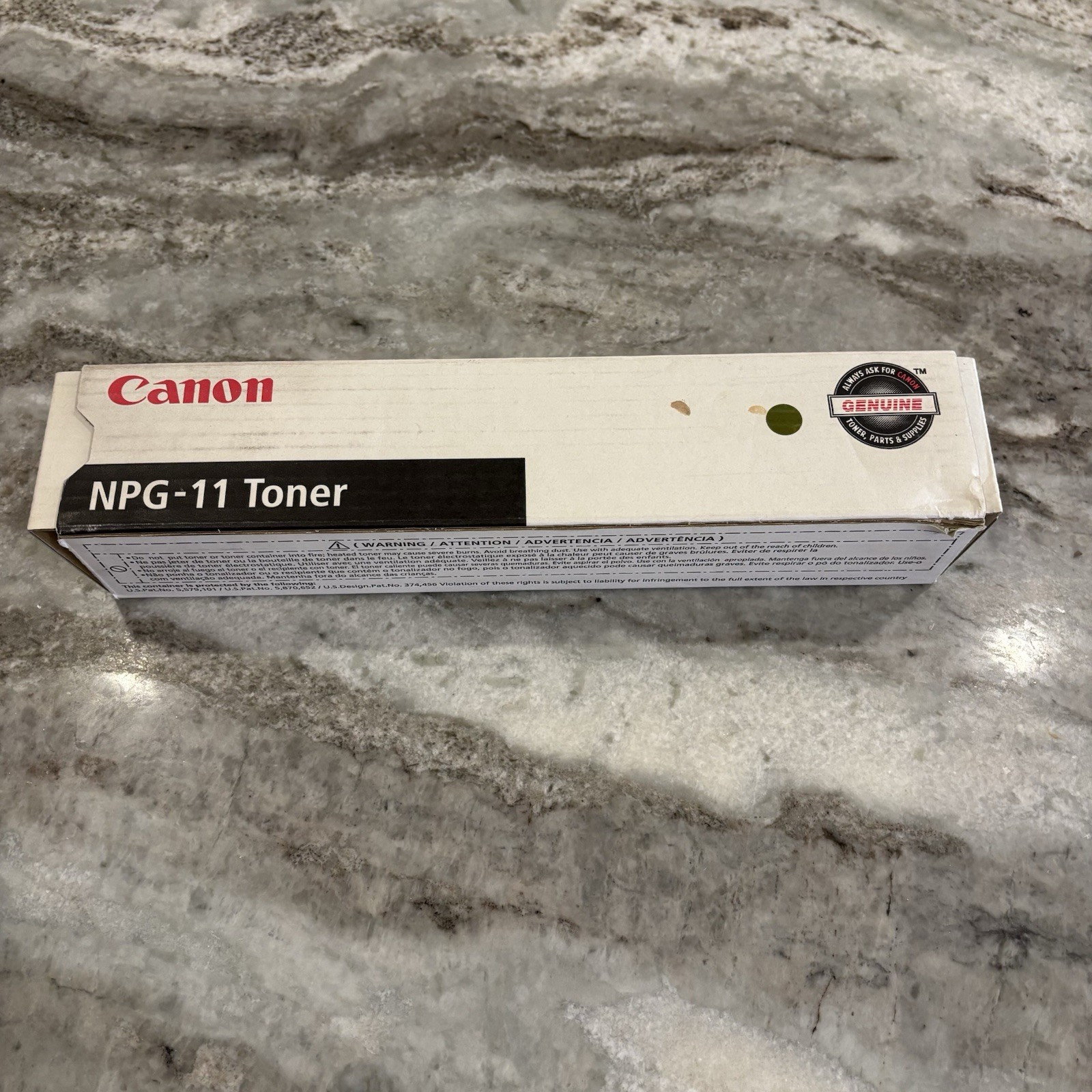 Genuine Canon NPG-11 1382A003 Black Toner Cartridge NP 6012 6412 7130 New In Box