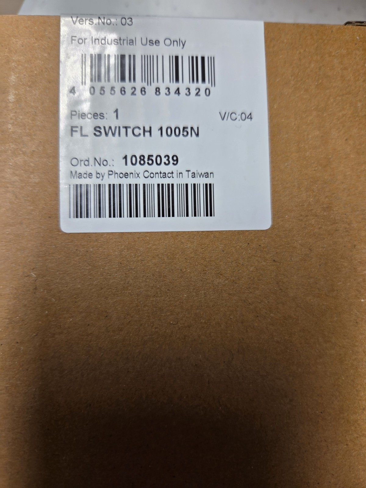 Phoenix Contact FL SWITCH 1005N Industrial Ethernet Switch 1085039 5-Port