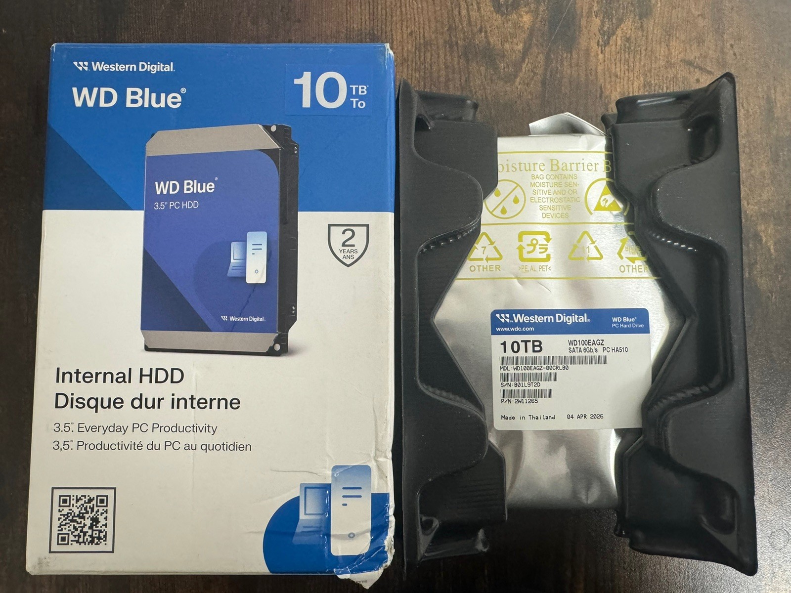 WD Internal Hard Drive WD100EAGZ 10TB 7200 RPM 512MB Cache