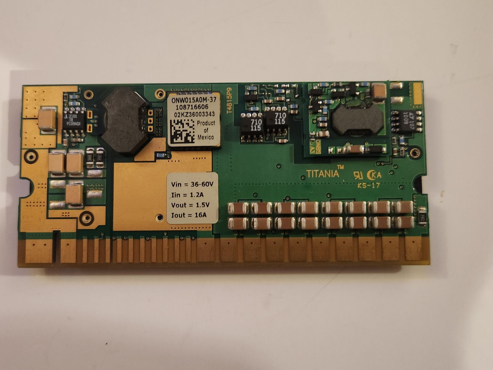 SUN T4815P9 VRM MODULE - Titania Lucent Technologies Sun Fire V880 Microsystems