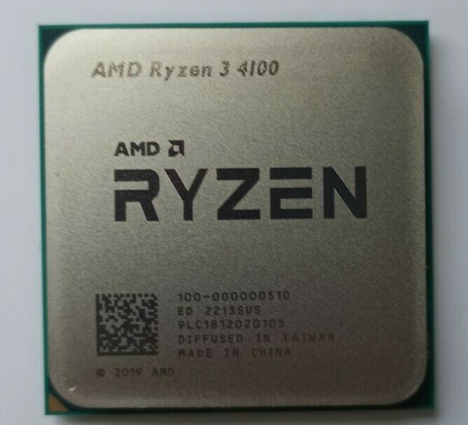 AMD Ryzen 3 4100 3.8GHz 4Core 65W Desktop AM4 CPU Processors R3 4100