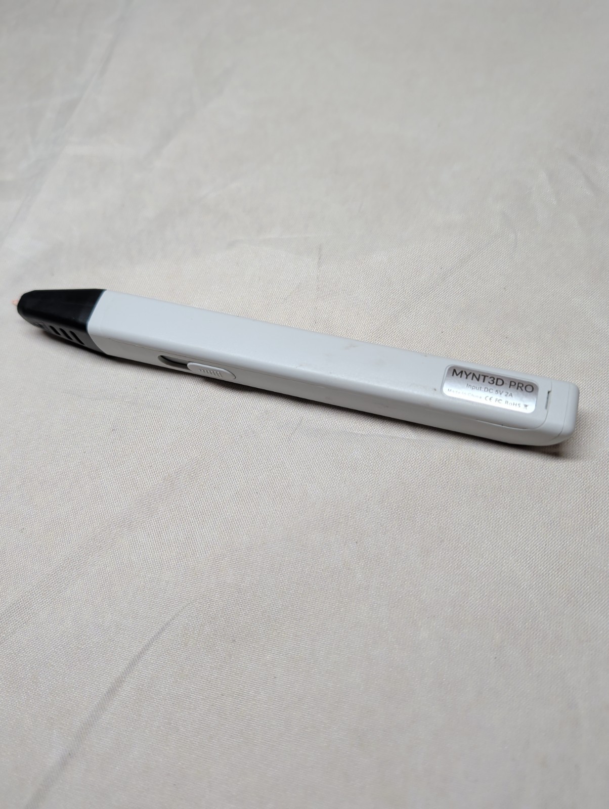 MYNT3D Pro 3D Printing Pen White Untested Pen Only No USB Cable Untested