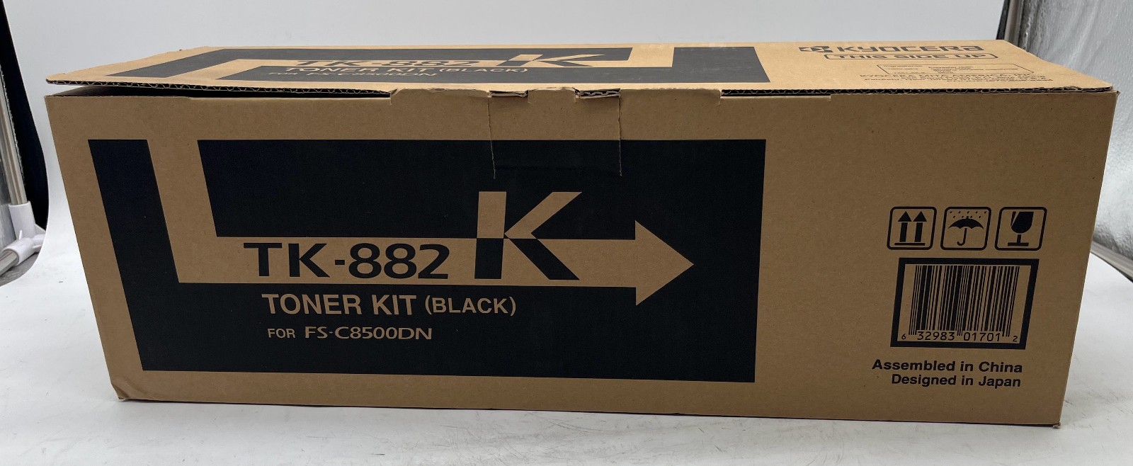 Genuine Kyocera Mita 1T02KA0US0 TK-882K TK882K Toner Cartridge, Black, OEM