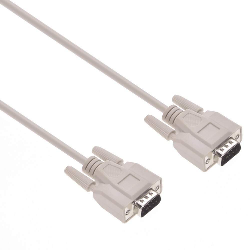 DB9 9-Pin RS232 Male to Male Serial Port Cable Straight Thru Shielded - 3ft/6ft