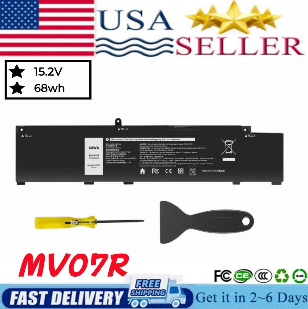 MV07R Battery For DELL Inspiron G3 15 3500 3590 3790 G5 15 5500 5505 266J9 68wh