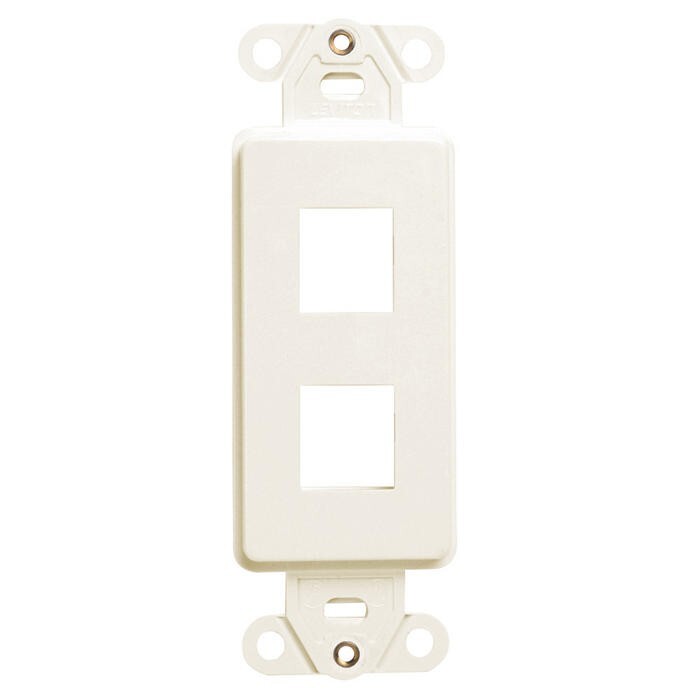 Leviton 41642-I Quickport Decora Insert 2-Port Ivory