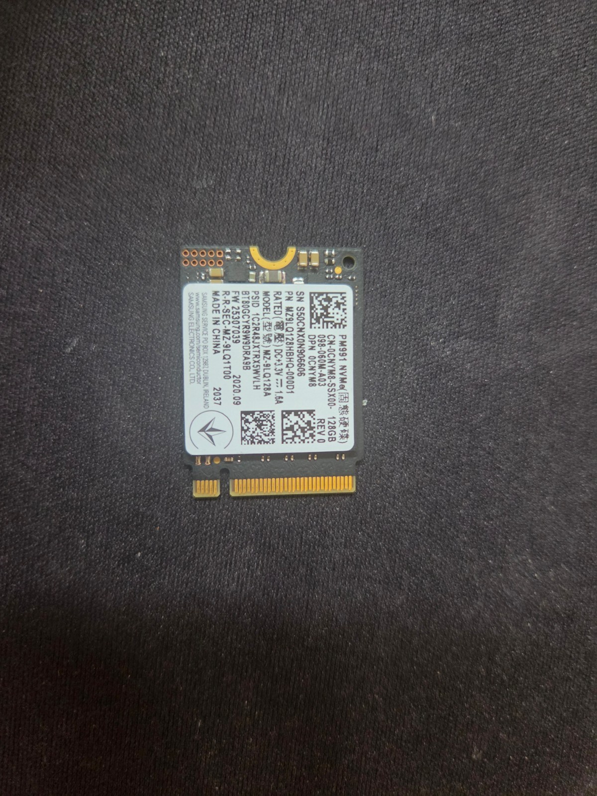 Samsung PM991 128GB NVMe M.2 Internal SSD MZ9LQ128HBHQ-000D1