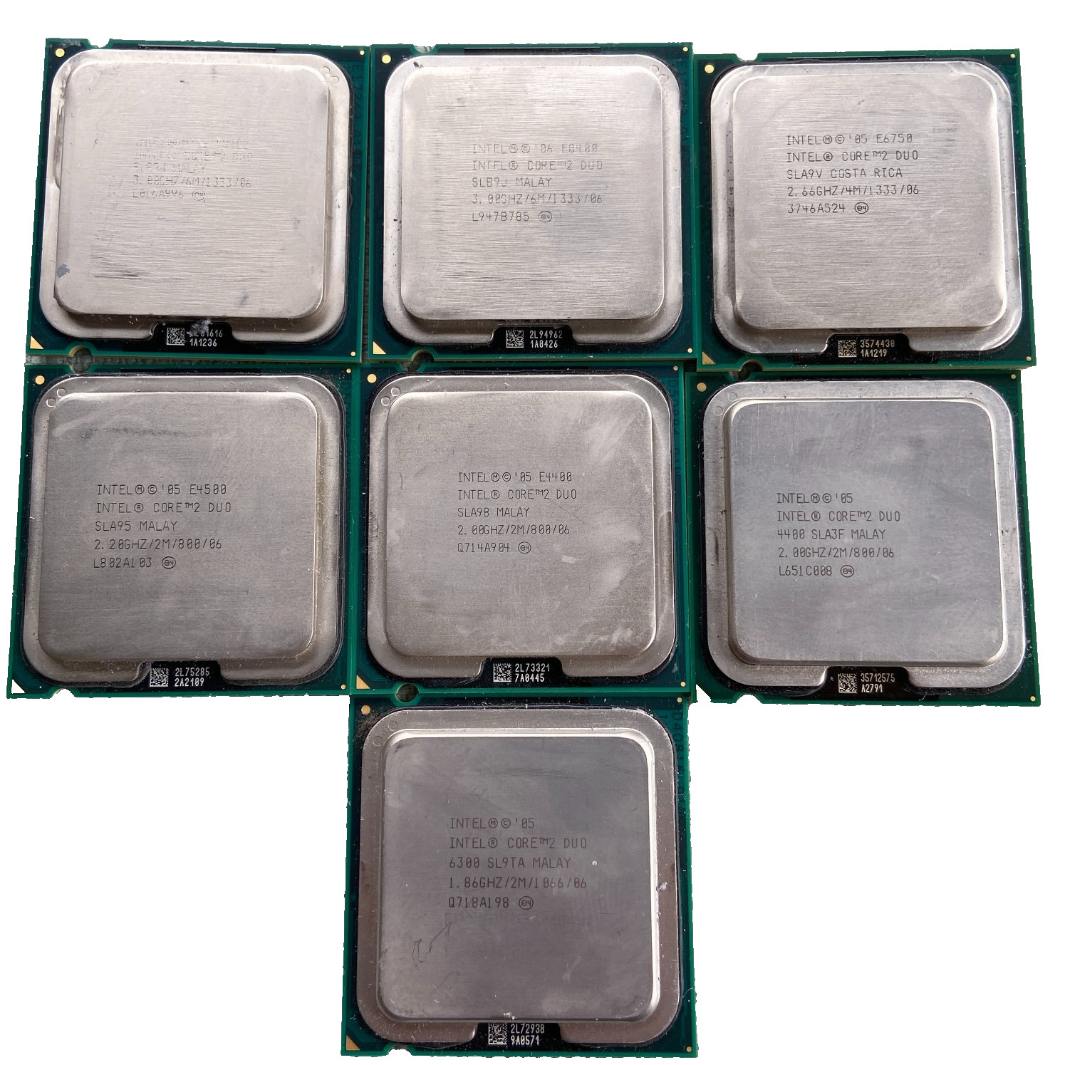 Intel CPU Processor Lot 7 Intel Core 2 Duo 3.00GHz 2.66 2.20 2.0 1.86 LGA775 2M