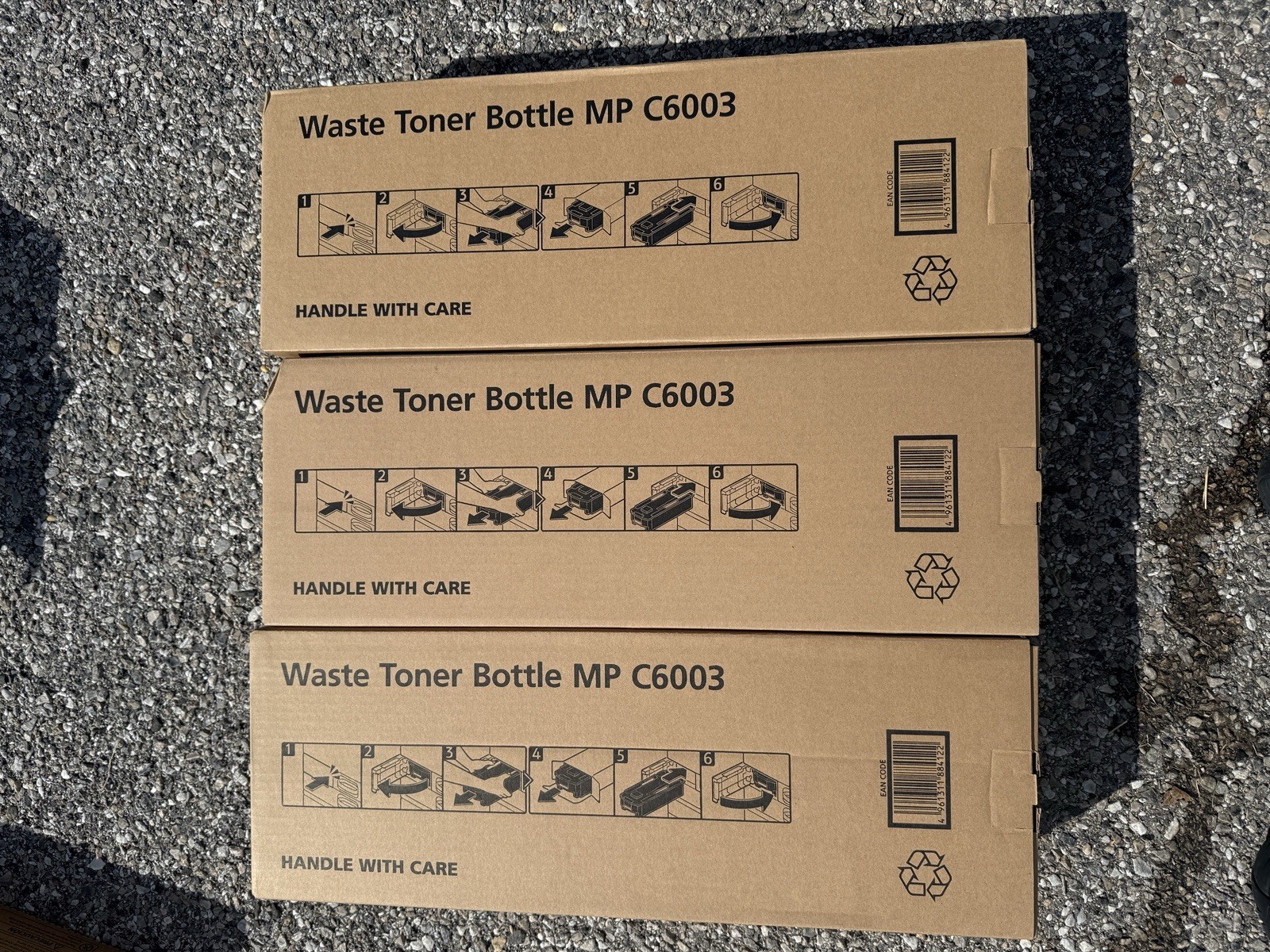 RICOH Waste Toner Bottle MP C6003 LOT QTY. 3 (BRAND NEW)