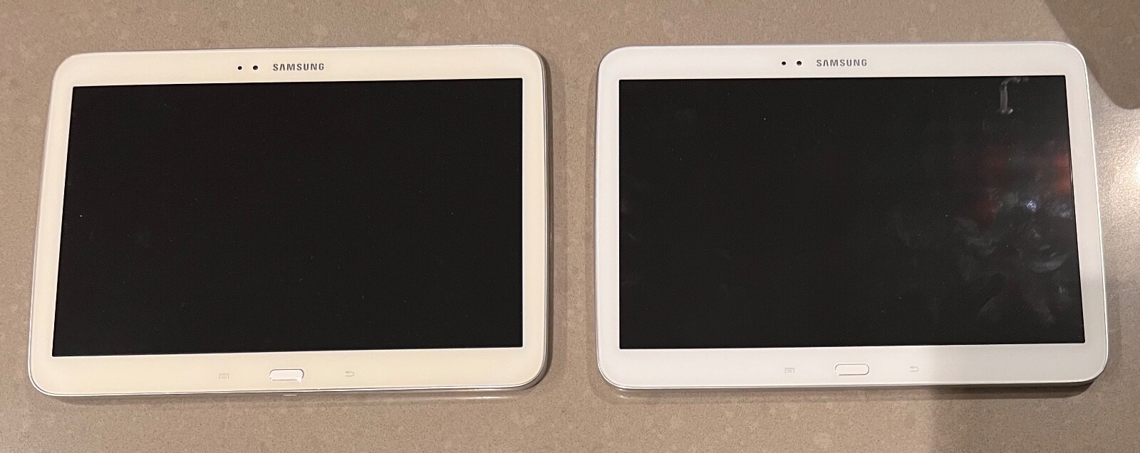 As-is Lot of 2 Defective Samsung Galaxy Tab 3 GT-P5210 10.1 16GB White