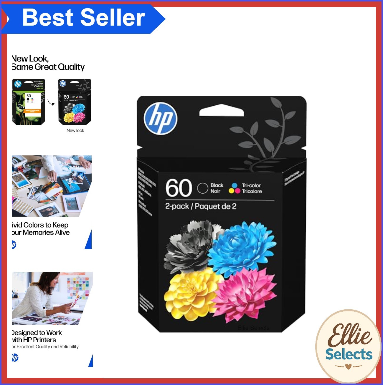 Inkjet Ink Cartridge 2 Pack Black Tri-Color 200 Page Yield 165 Page Yield for