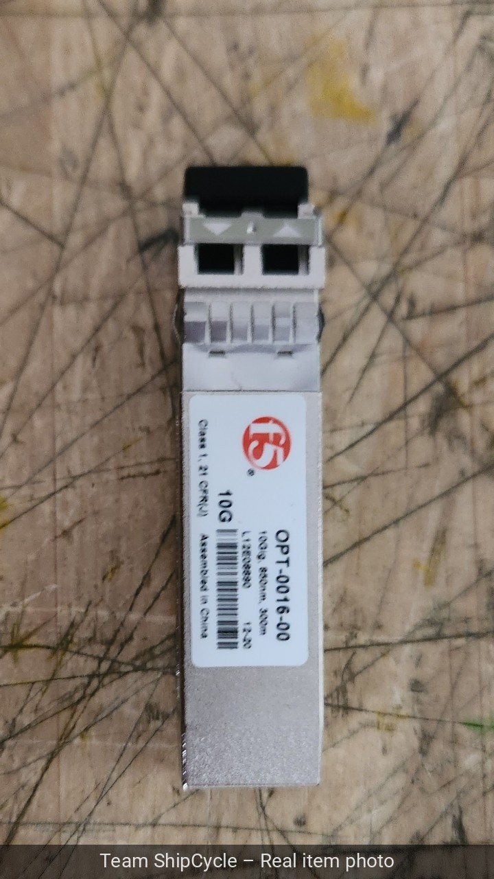 F5 Networks 10Gb OPT001600 F5UPGSFPR 10GBASESR SFP Transceiver Genuine