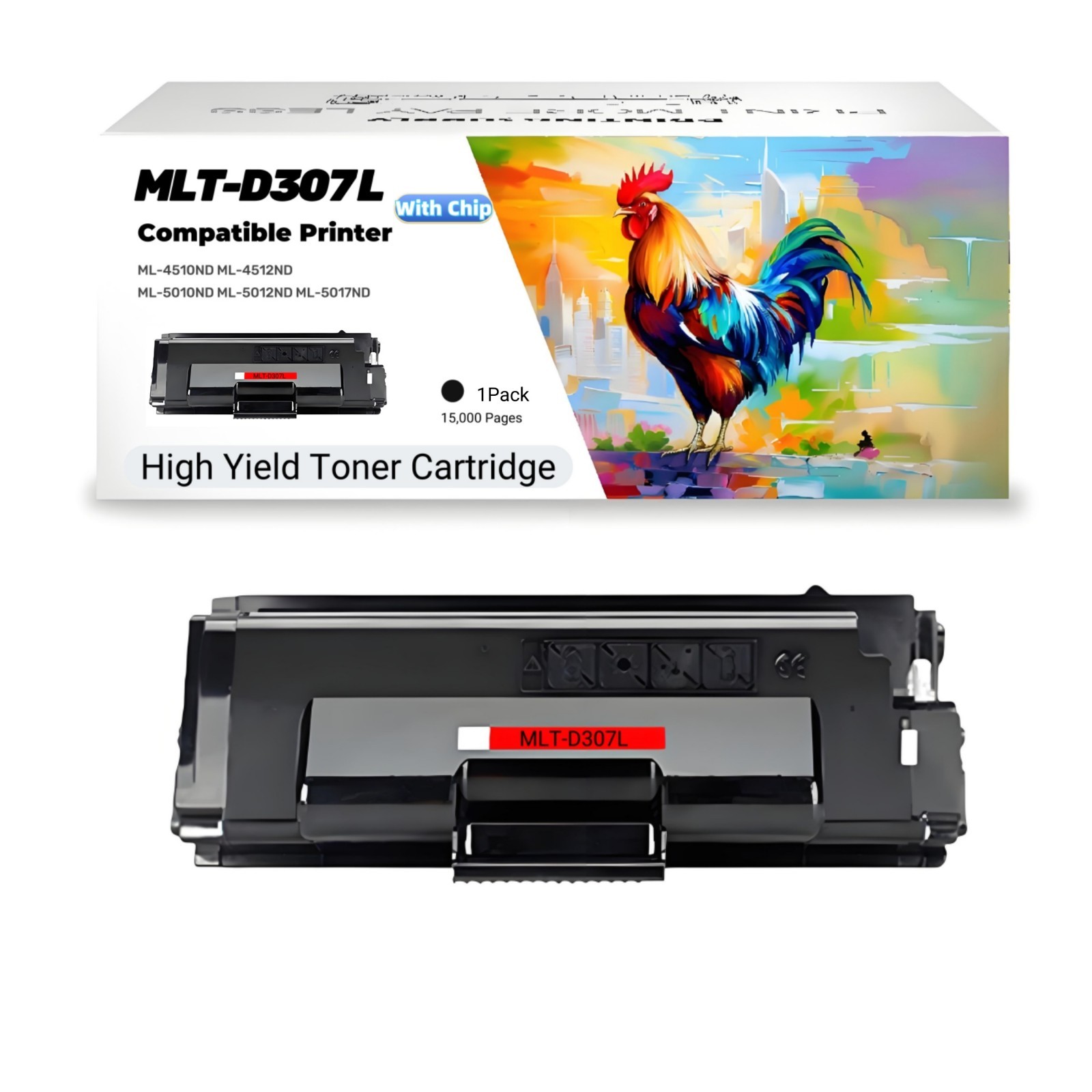 MLT-D307L Toner Cartridge Compatible for Samsung ML-4510 ML-4512 ML-5010 ML-5012