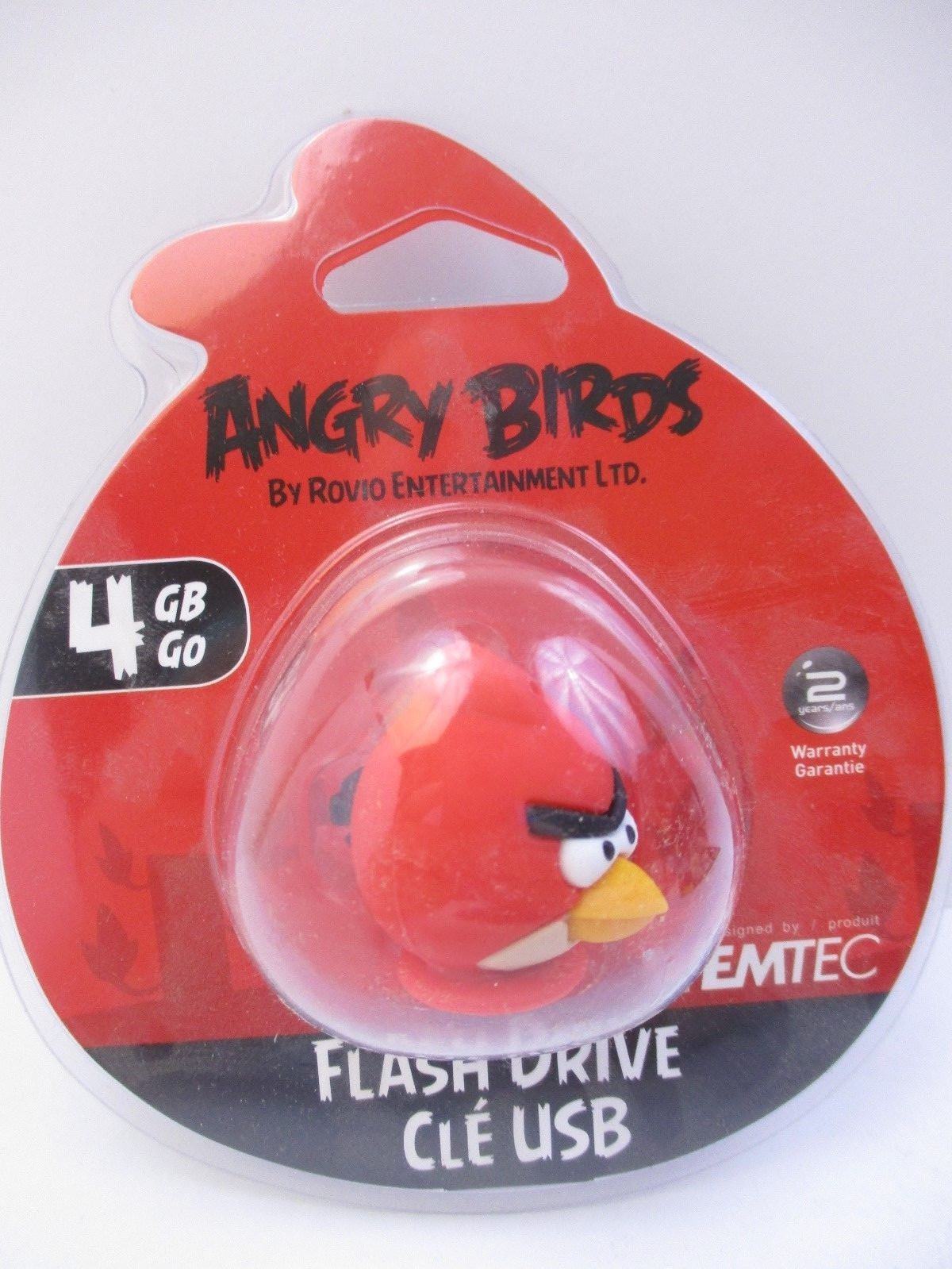 EMTEC - 4 GB USB 2.0 FLASH DRIVE - ANGRY BIRDS \