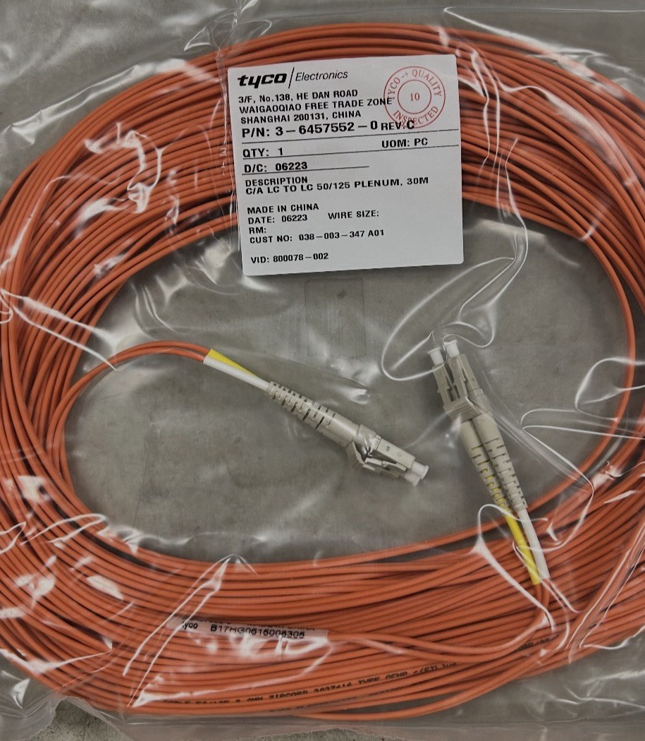 Tyco/EMC P/N 3-6457552-0, FC Cable LC to LC 30M 44 Pc & 10M 36 Pc NEW 80 Total