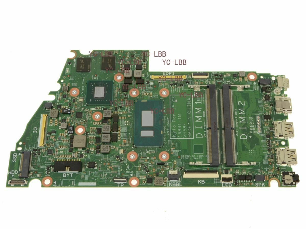 For Dell Inspiron 15 7570 7573 I7-8550U SR3LC 16841-1M Motherboard 0MJCYX MJCYX