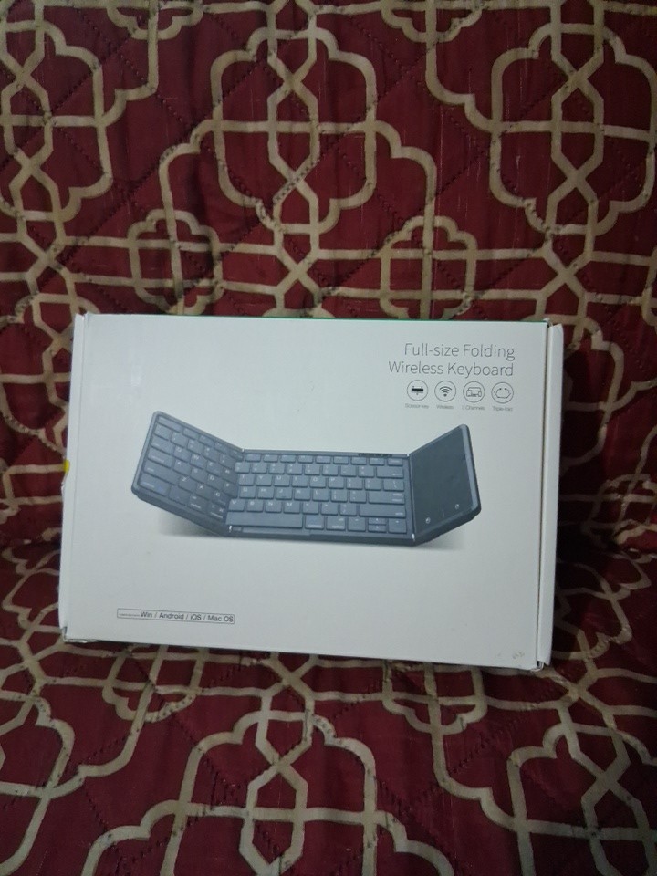 Samsers Foldable Bluetooth Keyboard with Touchpad, Full-Size Wireless Folding