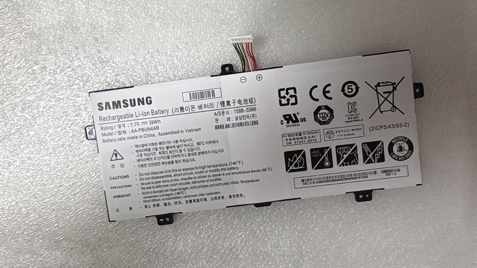 AA-PBUN4AR New Genuine Battery for Samsung 940X3L 900X5L-K02 NP900X5L NP900X5J