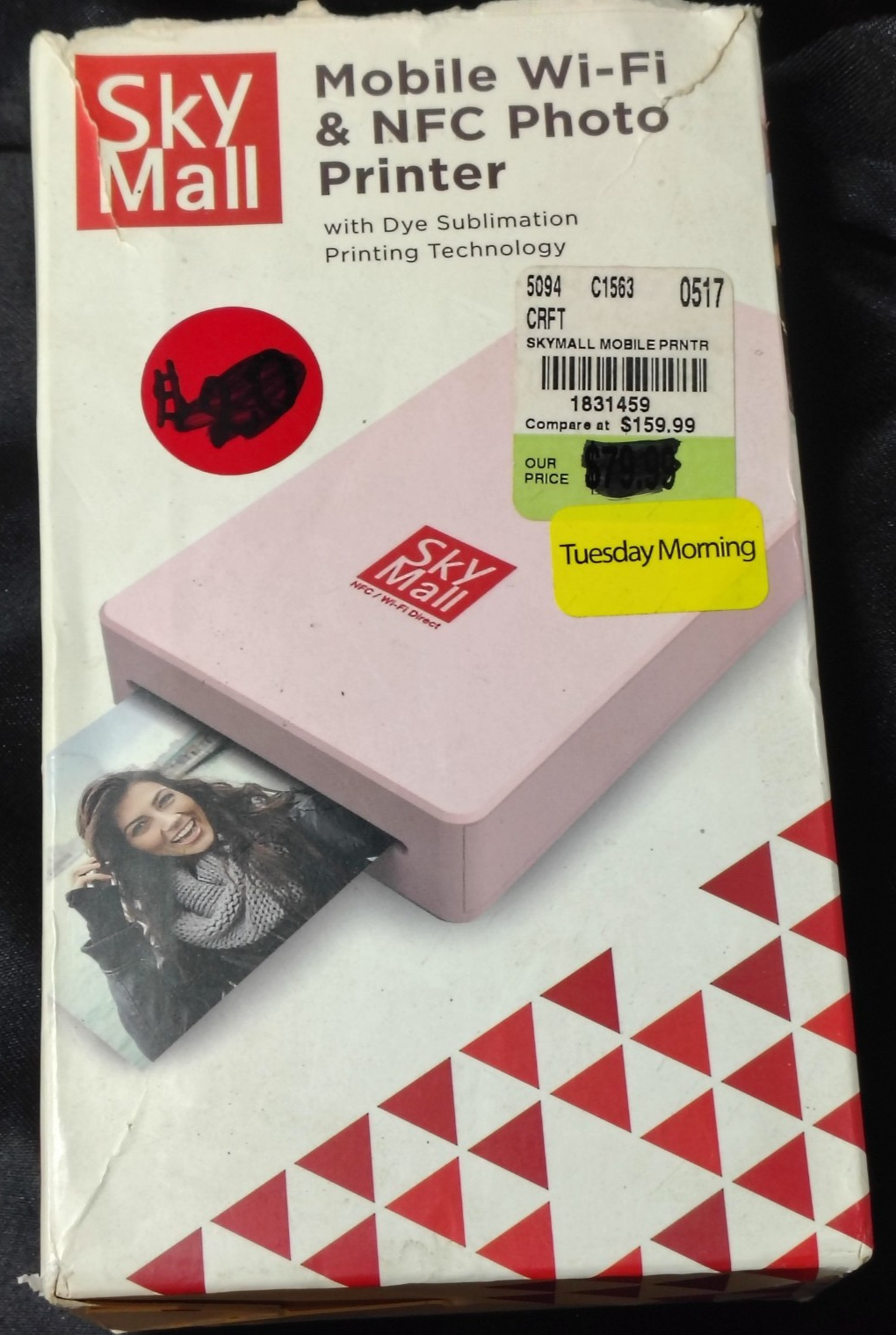 Sky Mall Mobile Wi-Fi & NFC Photo Printer/Cartridge (10 pack) bundle