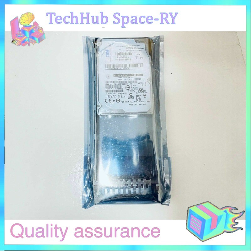 IBM 00Y2432 00Y2507 00MJ149 00AR010 2.5 in 1.2TB 10K 6G SAS V3700 Hard Drive