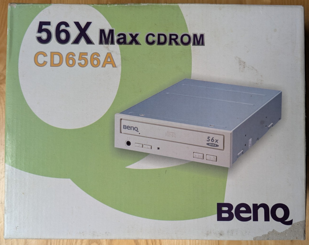 BENQ 656A 56X Max Internal CD Rom Drive (AUX, Volume Control, Beige) New In Box