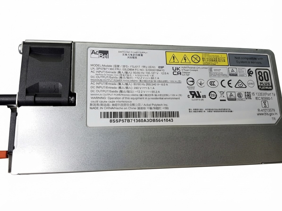  AcBel 03LD894 FSJ017 High Efficiency 1100W Hot Swap PSU Switching Power Supply