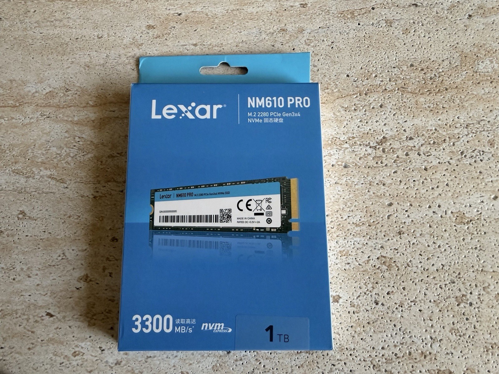 Lexar 2280mm NM610 PRO 1TB M.2 NVMe Gen 3.0 x 4 SSD LNM610P00AT-HNNNU 