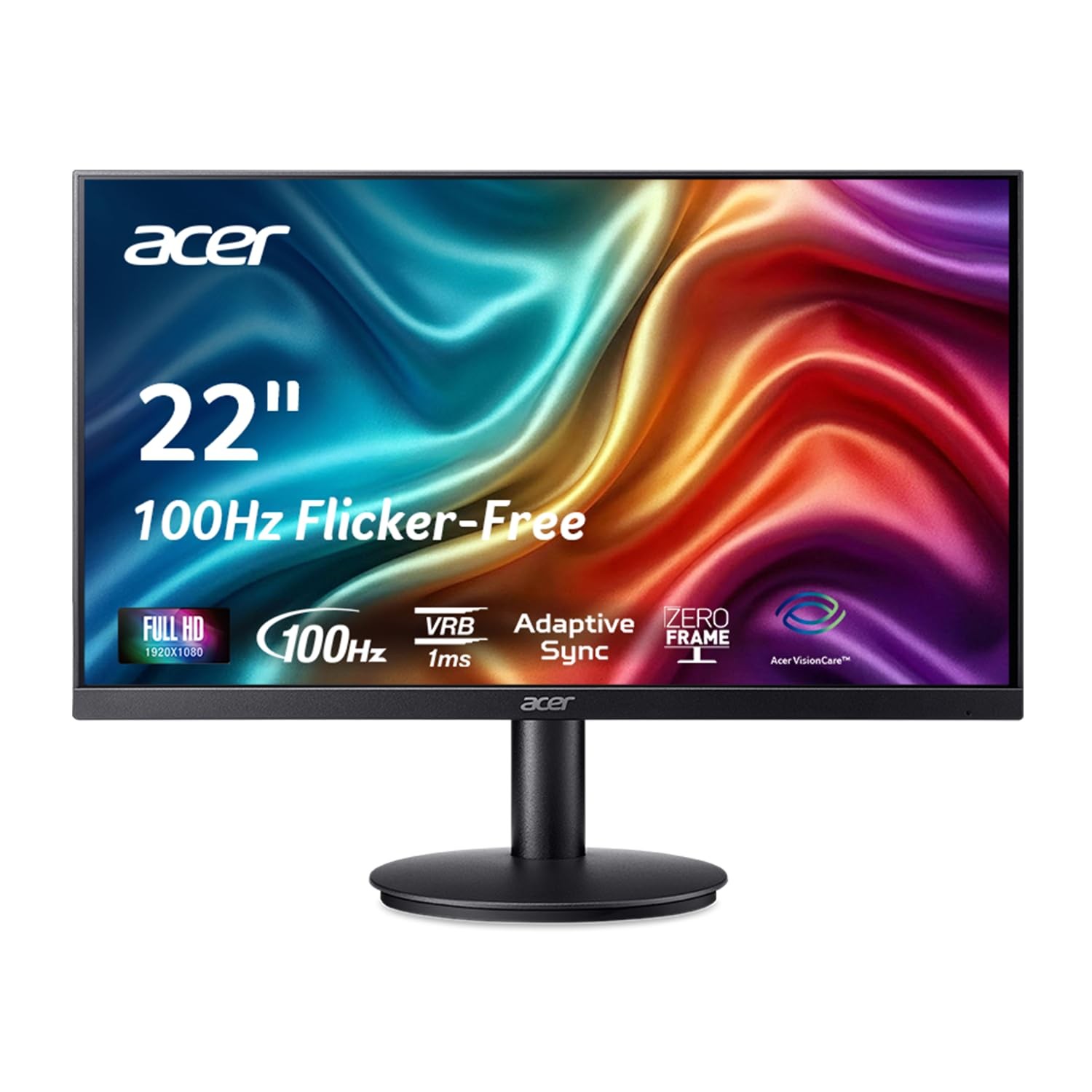 Acer 21.5in FHD 1920x1080 100Hz Office Monitor KB220Q H2bi