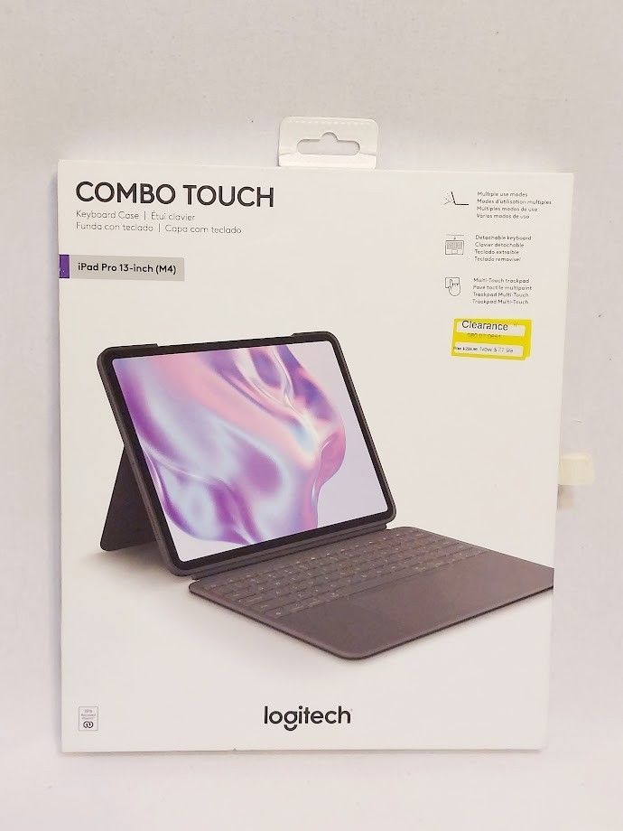 LOGITECH Combo Touch  Gray Wireless Case Keyboard for iPad Air 13in M2 M3 M4 ⏫️