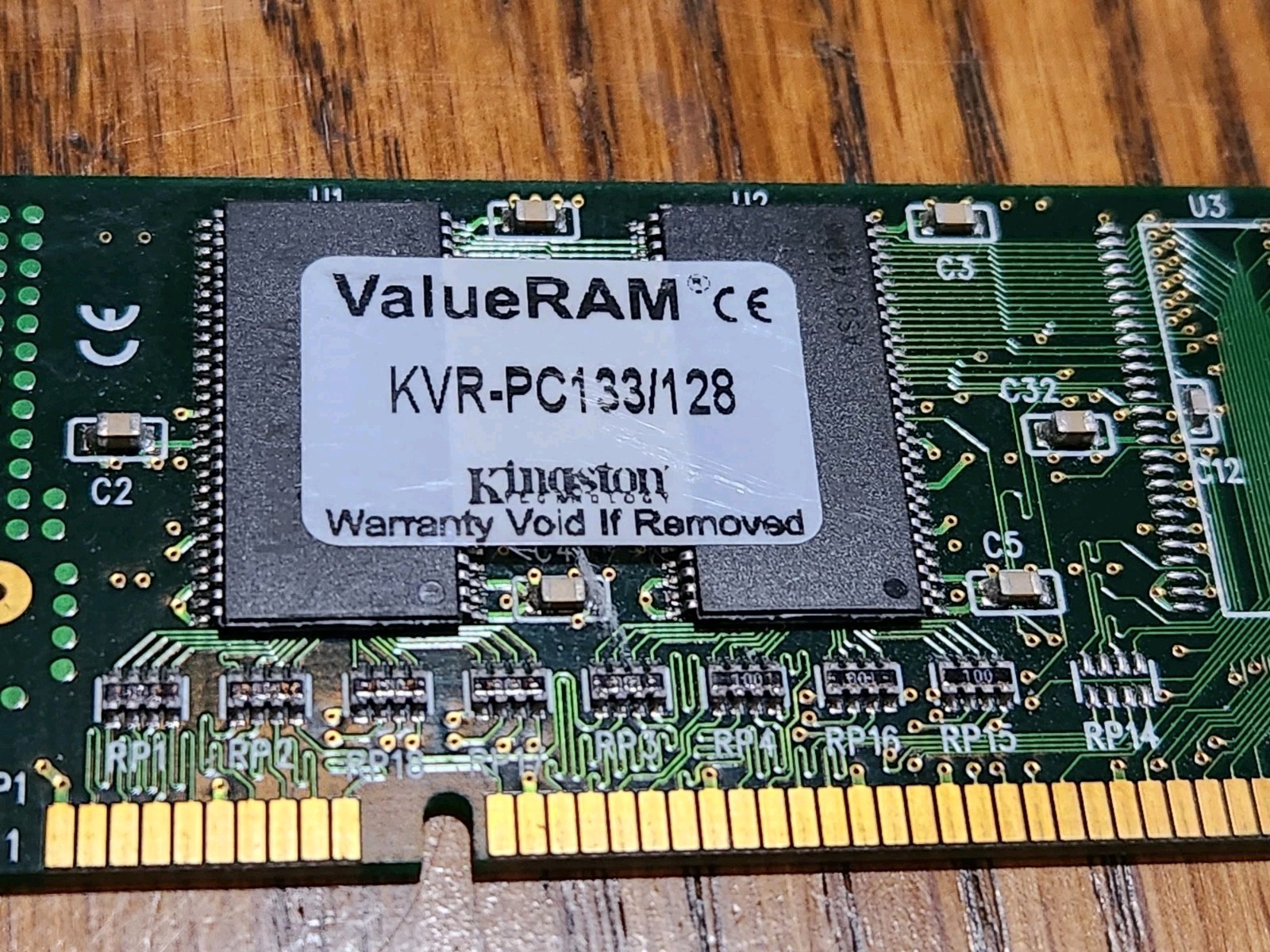 Kingston Value RAM KVR PC-133 128MB 133MHz Memory DIMM - Model No. KVR-PC133/128