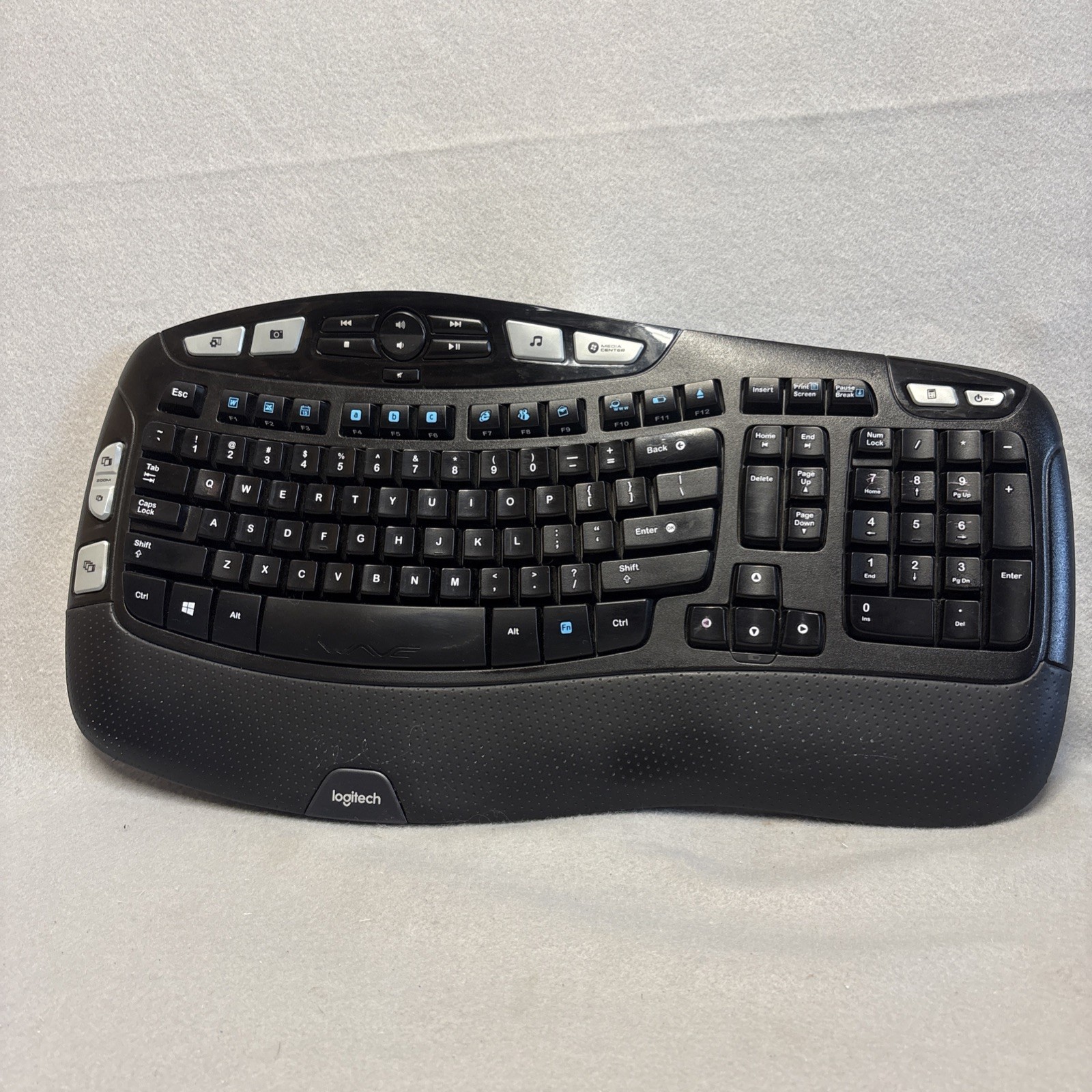 Logitech K350 Comfort Wave Ergonomic Wireless Computer Keyboard – NO USB DONGLE