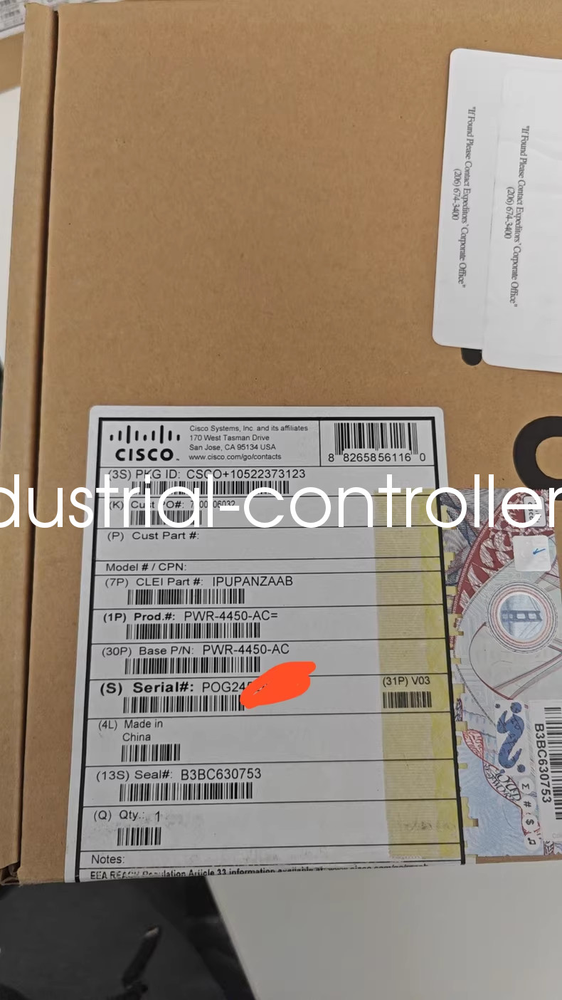 New Sealed CISCO PWR-4450-AC AC Power Supply for ISR 4450 and 4350