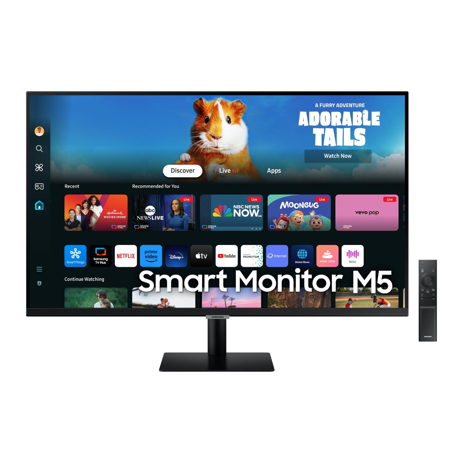 SAMSUNG 27Inch M5 M50D Series FHD Smart Monitor with Streaming TV, Speakers, ...