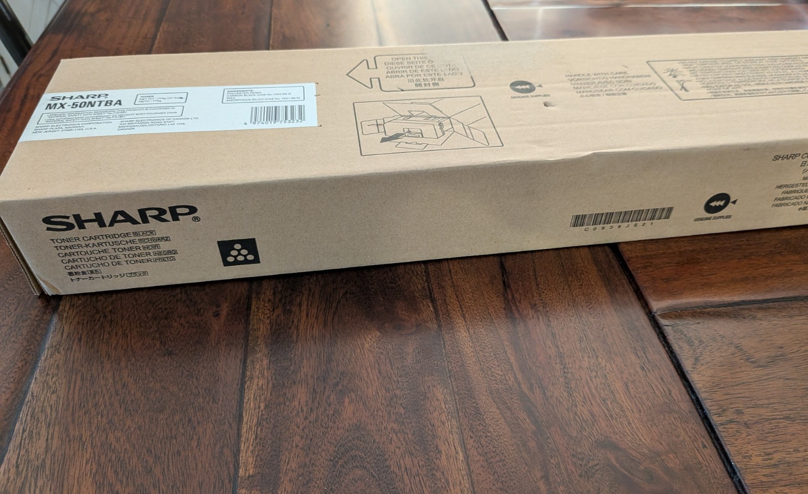 Genuine SHARP MX-50NTBA BLACK Toner Cartridge