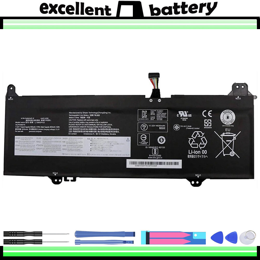 L18M3PG2 Battery for Lenovo S345-14AST 14W L18D3PG2 L18L3PG2 5B10T0911 57wh