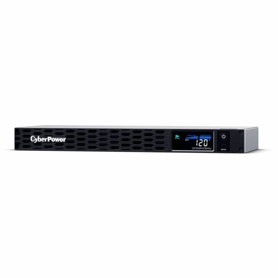 CyberPower CP700PFCRM1U PFC Sinewave UPS Systems 700VA/400W, 120 VAC
