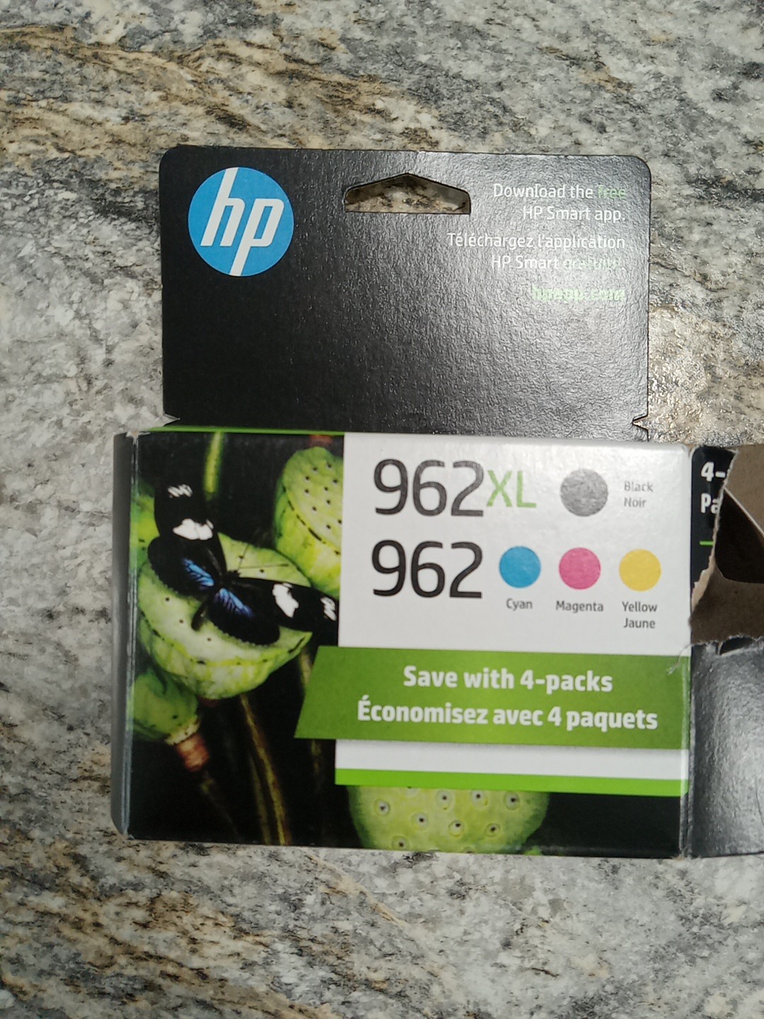 Genuine HP 962XL 962 EMPTY Ink Cartridges Cyan Blue Magenta Pink Yellow BLACK