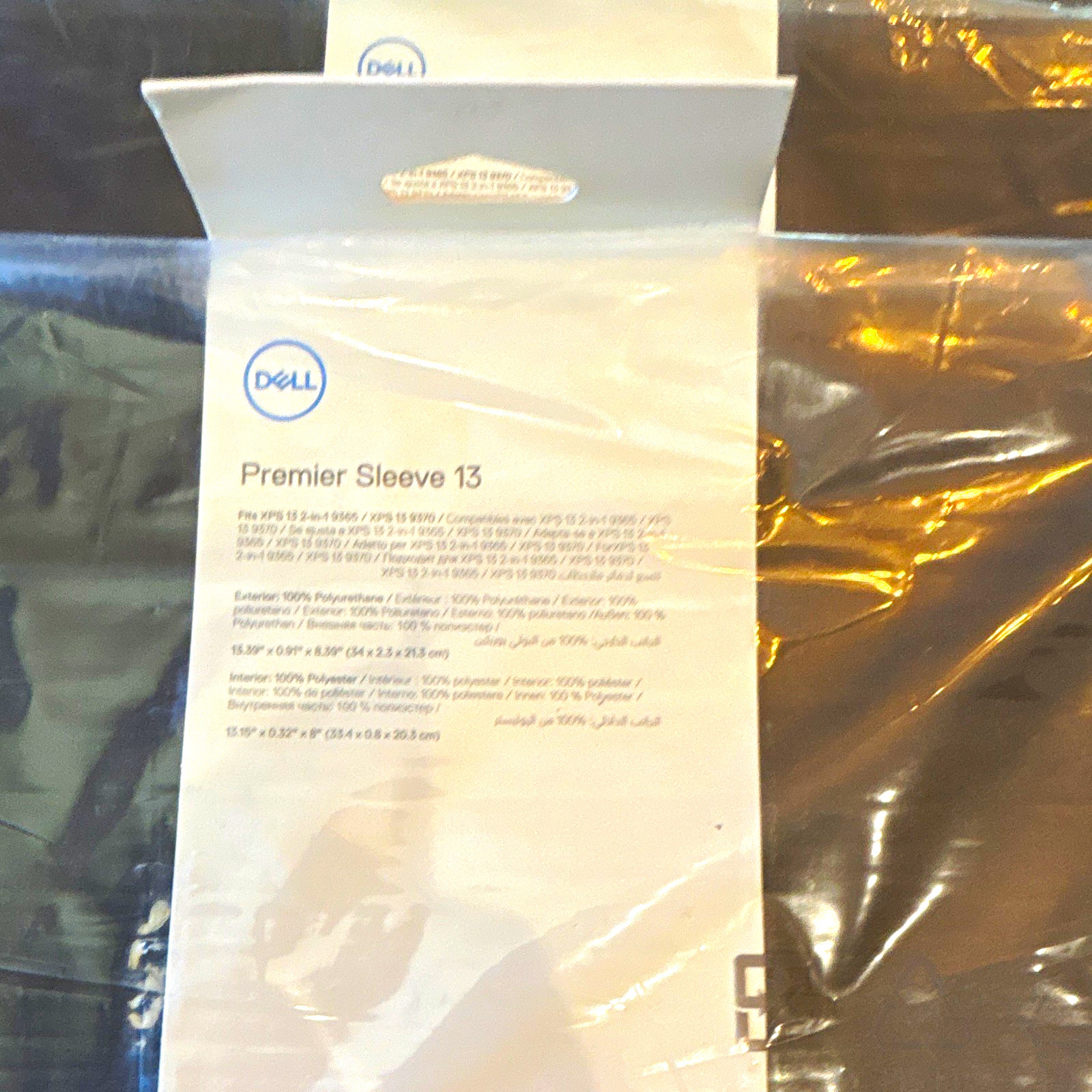 Dell Premier Sleeve 13 Padded Neoprene Black Sleeve Case for Dell XPS set of 4