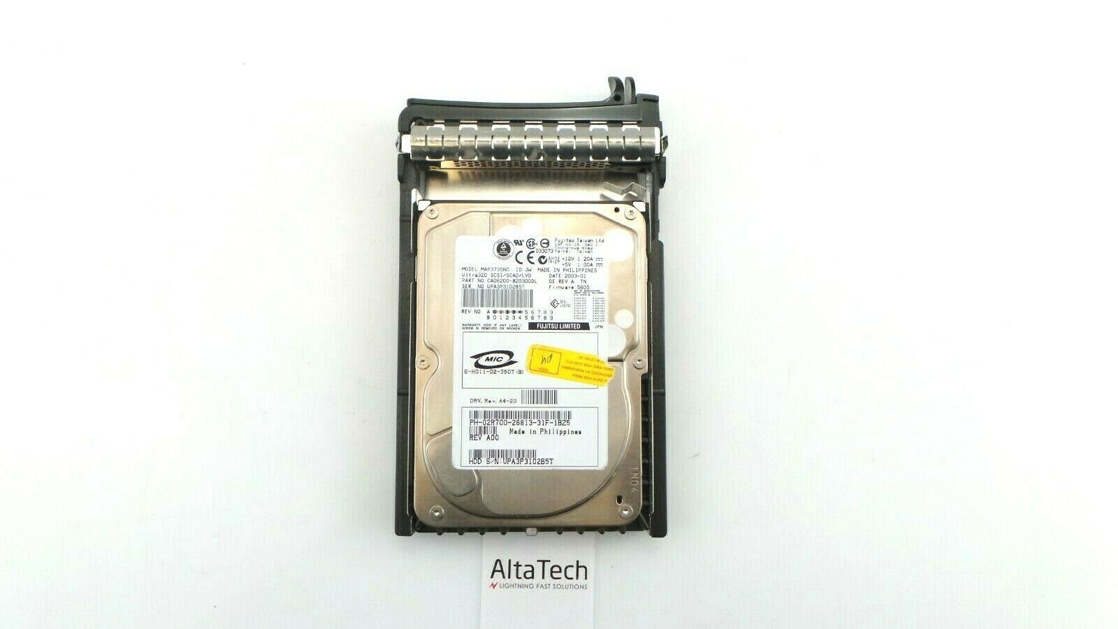 Fujitsu MAP3735NC 73GB 10K U320 SCSI 3.5" HDD Dell 2R700 Hard disk Drive
